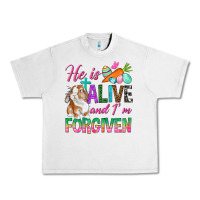 Lunar Rock He Is Alive And I'm Forgiven Urban Heavy Tee - BundleAndBundleShop