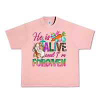Salmon He Is Alive And I'm Forgiven Urban Heavy Tee - BundleAndBundleShop