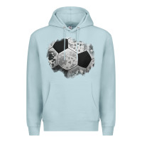 Blue Mist cowhide soccer patch Premium Hoodie - Jasminsmagicworld