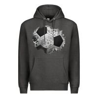 Charcoal Heather cowhide soccer patch Premium Hoodie - Jasminsmagicworld