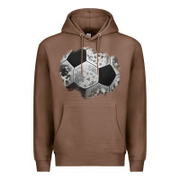 Chestnut cowhide soccer patch Premium Hoodie - Jasminsmagicworld