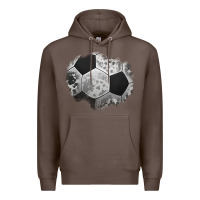 Coffee cowhide soccer patch Premium Hoodie - Jasminsmagicworld