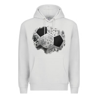 Dove Grey cowhide soccer patch Premium Hoodie - Jasminsmagicworld