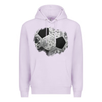 Lilac cowhide soccer patch Premium Hoodie - Jasminsmagicworld