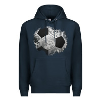 Navy cowhide soccer patch Premium Hoodie - Jasminsmagicworld