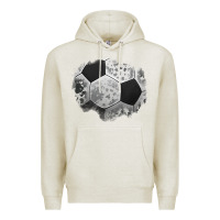 Oatmeal Heather cowhide soccer patch Premium Hoodie - Jasminsmagicworld