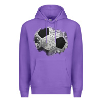 Purple cowhide soccer patch Premium Hoodie - Jasminsmagicworld