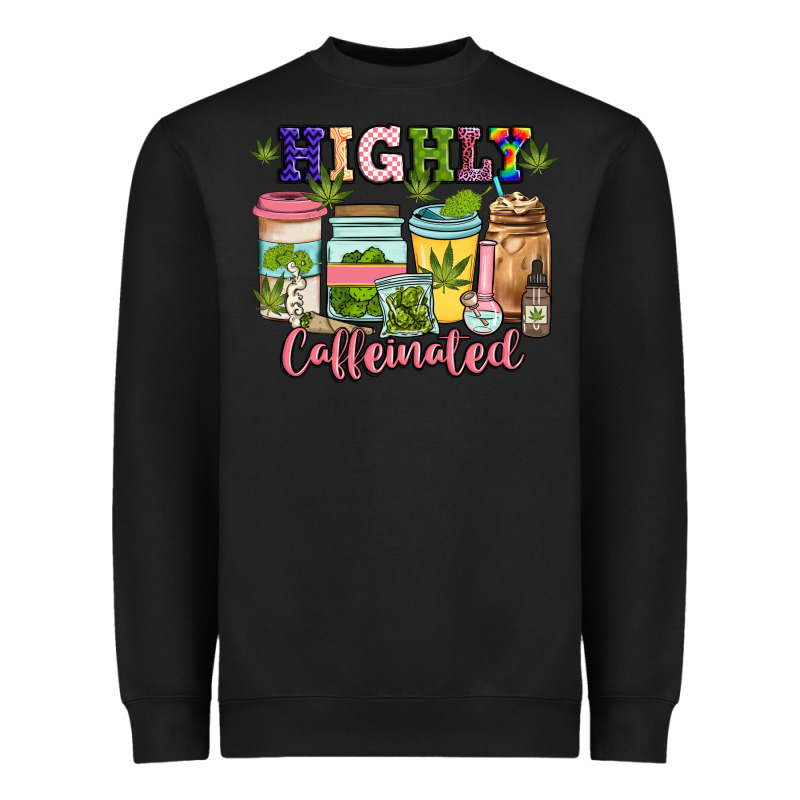Highly Caffeinated Heavyweight Sweatshirt by JahusDesignShop | Teevron