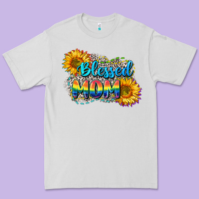 Blessed Mom Premium Tee Designed By Cowgirlartshop