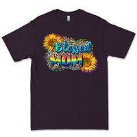 Plum Blessed mom Premium Tee - CowGirlArtShop