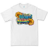 White Blessed mom Premium Tee - CowGirlArtShop