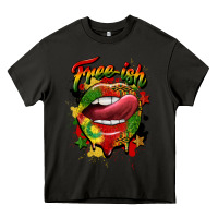 Asphalt free ish juneteenth lips Heavy Core Tee - CowGirlArtShop