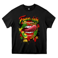 Black free ish juneteenth lips Heavy Core Tee - CowGirlArtShop
