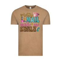 Vintage Coffee pretty nail make me smile bbs Vintage Tee - BundleAndBundleShop