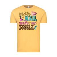 Vintage Mustard pretty nail make me smile bbs Vintage Tee - BundleAndBundleShop