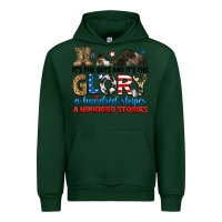 Forest Green it's the guts and it's the glory a hundred stories Urban Hoodie - RanaPortraitStore