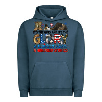 Pigment Midnight Navy it's the guts and it's the glory a hundred stories Urban Hoodie - RanaPortraitStore