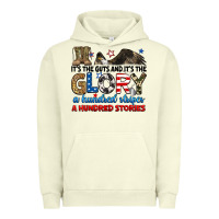 Pigment Pistachio it's the guts and it's the glory a hundred stories Urban Hoodie - RanaPortraitStore