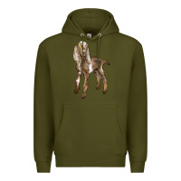 Army Green Baby Nubian Goat Premium Hoodie - LillyAllenDesigns