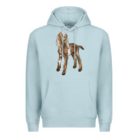 Blue Mist Baby Nubian Goat Premium Hoodie - LillyAllenDesigns