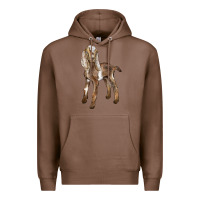 Chestnut Baby Nubian Goat Premium Hoodie - LillyAllenDesigns