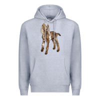 Heather Grey Baby Nubian Goat Premium Hoodie - LillyAllenDesigns