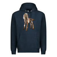 Navy Baby Nubian Goat Premium Hoodie - LillyAllenDesigns
