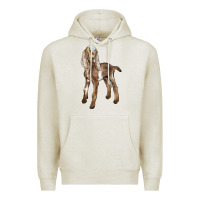 Oatmeal Heather Baby Nubian Goat Premium Hoodie - LillyAllenDesigns