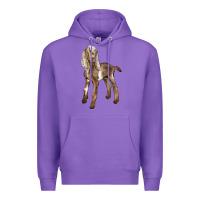 Purple Baby Nubian Goat Premium Hoodie - LillyAllenDesigns