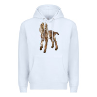 White Baby Nubian Goat Premium Hoodie - LillyAllenDesigns