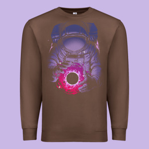 Astronaut Deep Space Premium Sweatshirt Designed By Maiphamdesign