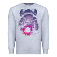 Heather Grey astronaut deep space Premium Sweatshirt - maiPhamDesign