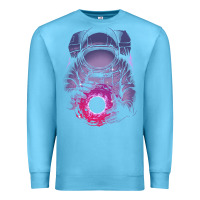 Ocean Blue astronaut deep space Premium Sweatshirt - maiPhamDesign