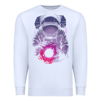 White astronaut deep space Premium Sweatshirt - maiPhamDesign