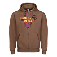 Chestnut mental health matters Zipper Hoodie - JahusDesignShop