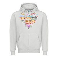 Dove Grey mental health matters Zipper Hoodie - JahusDesignShop