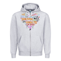 Heather Grey mental health matters Zipper Hoodie - JahusDesignShop