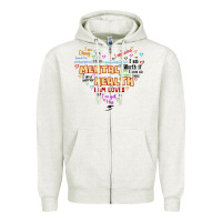 Oatmeal Heather mental health matters Zipper Hoodie - JahusDesignShop