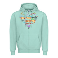 Seafoam mental health matters Zipper Hoodie - JahusDesignShop