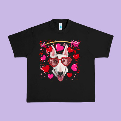Valentine's Day  Bull Terrier Urban Heavy Tee Designed By Ranaportraitstore