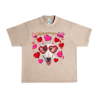 French Oak Valentine's day  bull terrier Urban Heavy Tee - RanaPortraitStore