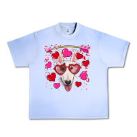 Grape Ice Valentine's day  bull terrier Urban Heavy Tee - RanaPortraitStore