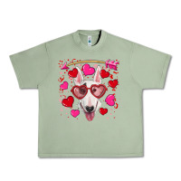 Oil Green Valentine's day  bull terrier Urban Heavy Tee - RanaPortraitStore