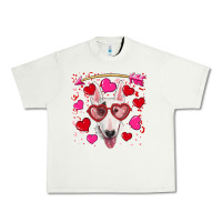 Pistachio Valentine's day  bull terrier Urban Heavy Tee - RanaPortraitStore