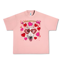 Salmon Valentine's day  bull terrier Urban Heavy Tee - RanaPortraitStore