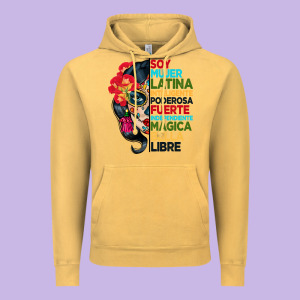 Sugar Skull Women Hispanic Heritage Month Vintage Hoodie Designed By Bundleandbundleshop