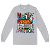 Moon Dust merry christmas simmental cow Long Sleeve Tee - FaDigitalArtStudio