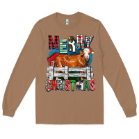 Toasted Coconut merry christmas simmental cow Long Sleeve Tee - FaDigitalArtStudio