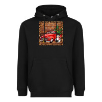 Black christmas truck coaster Heavyweight Hoodie - JahusDesignShop