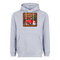 Heather Grey christmas truck coaster Heavyweight Hoodie - JahusDesignShop